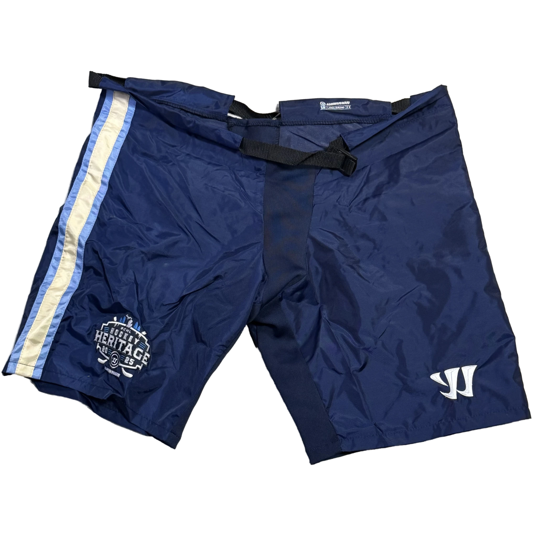 Warrior - Pantalon de hockey d'occasion (bleu marine/crème/bleu)
